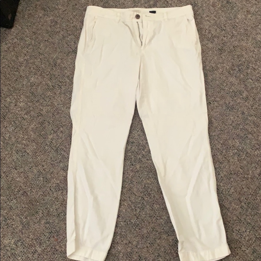 White j crew trousers